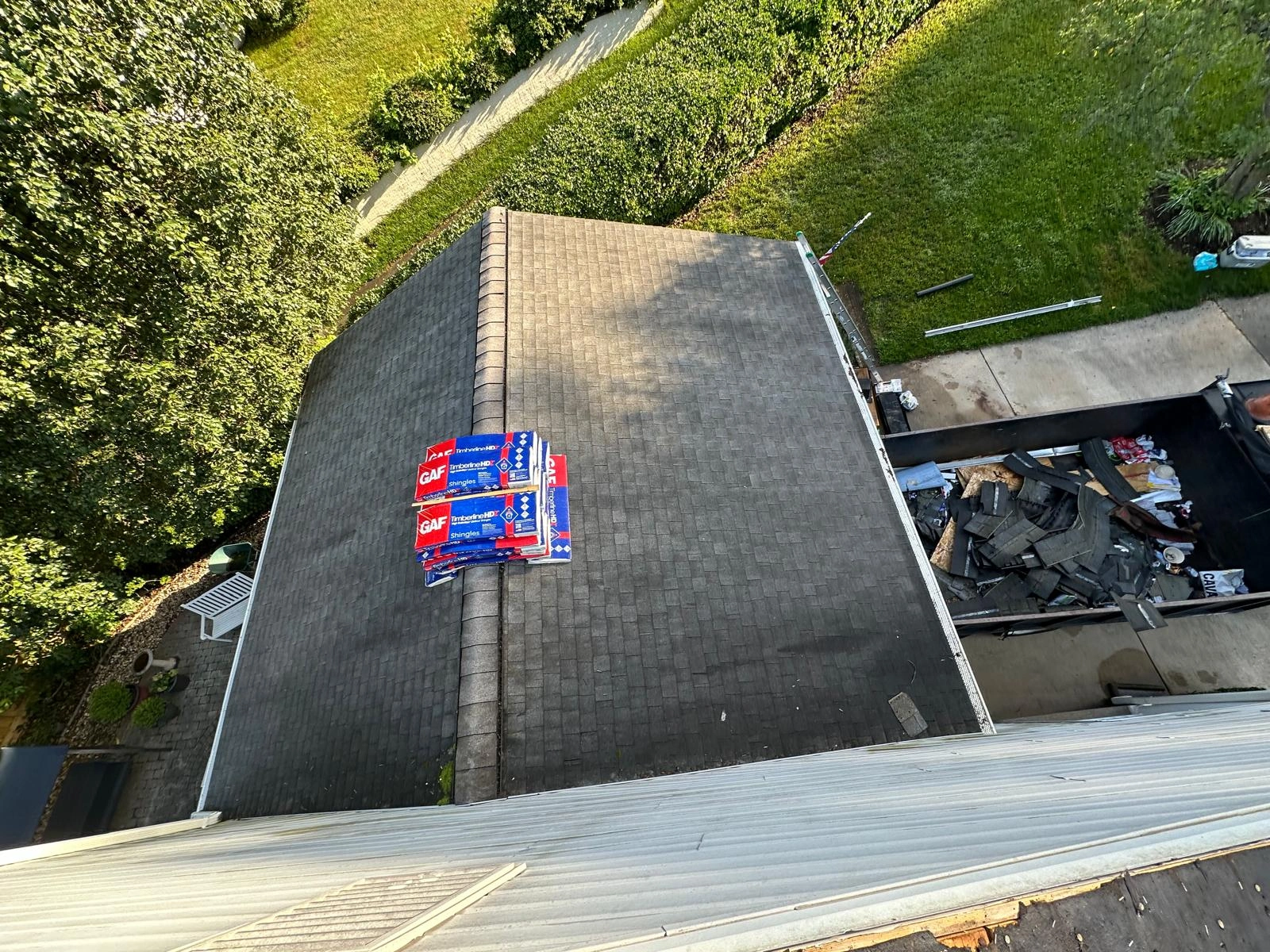 Roof before repair and replacement