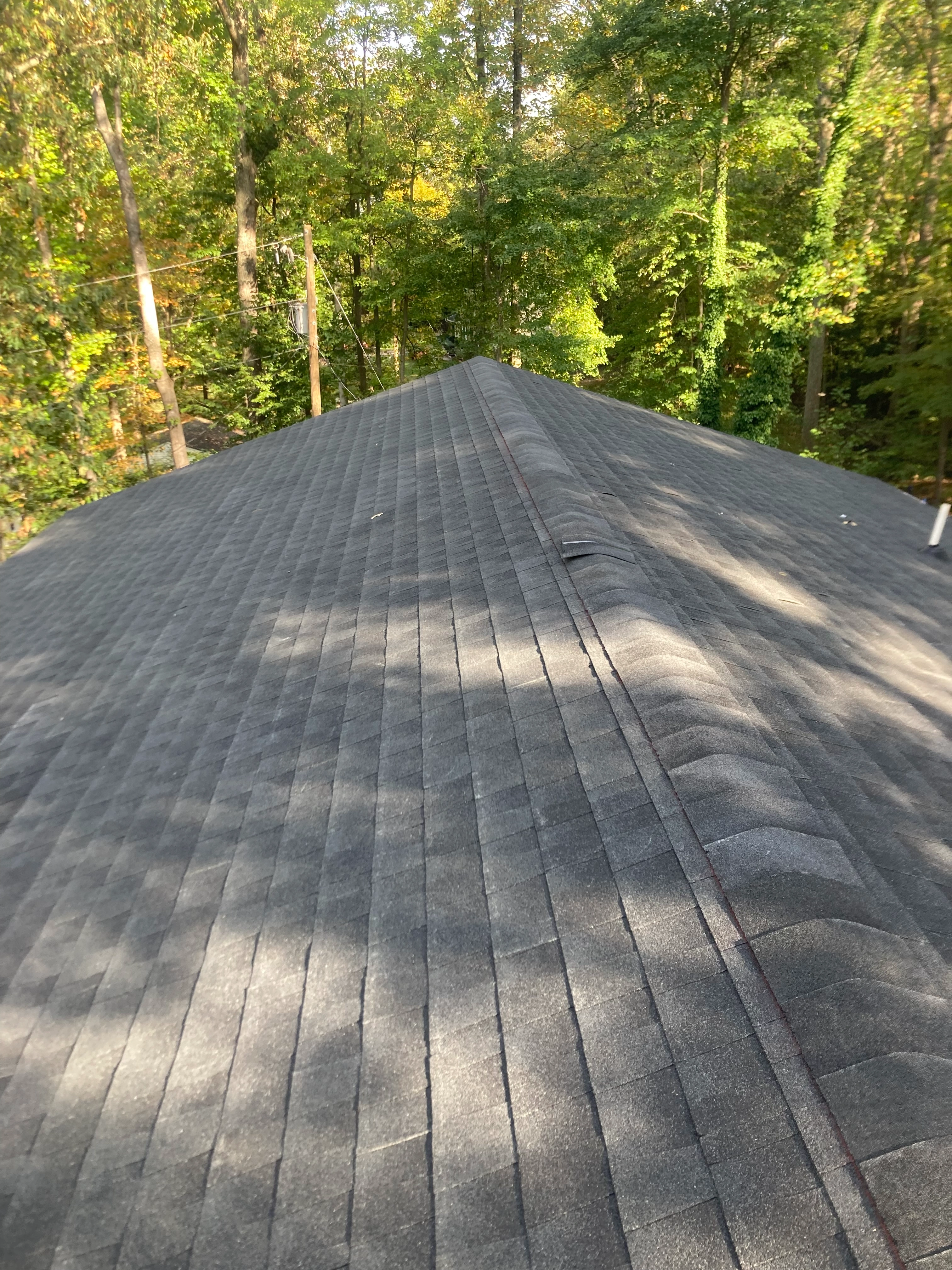 Roof after professional repair and replacement