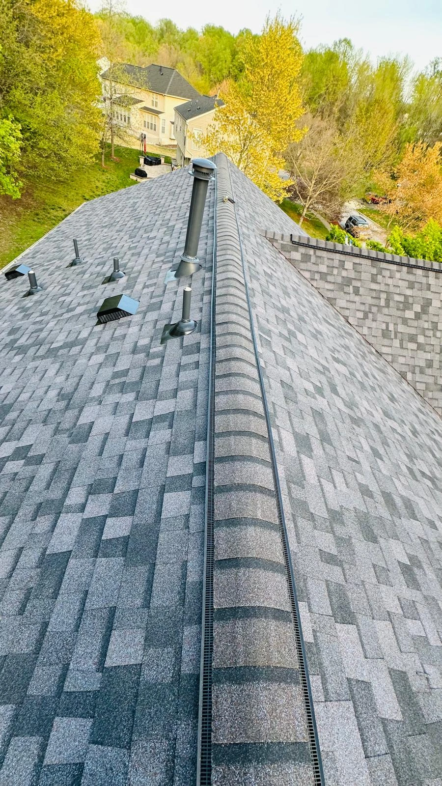 Roof after professional repair and replacement
