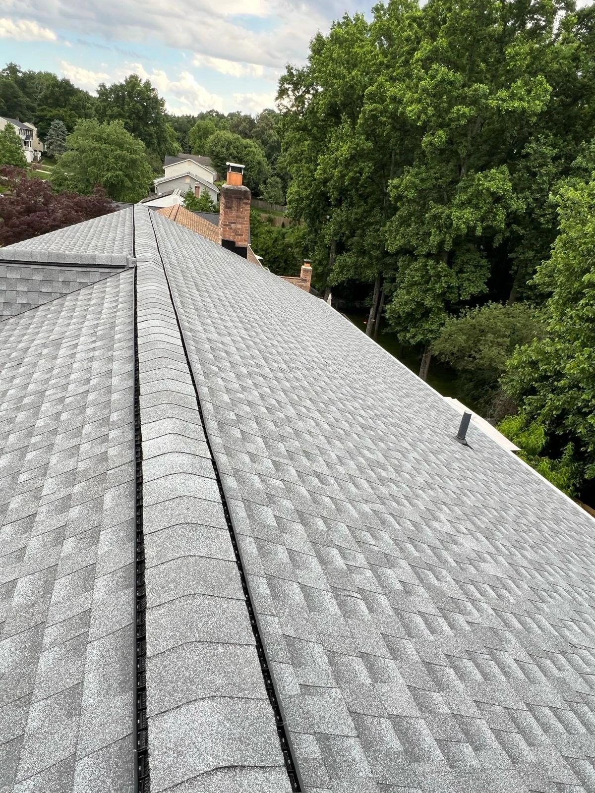 Roof after professional repair and replacement