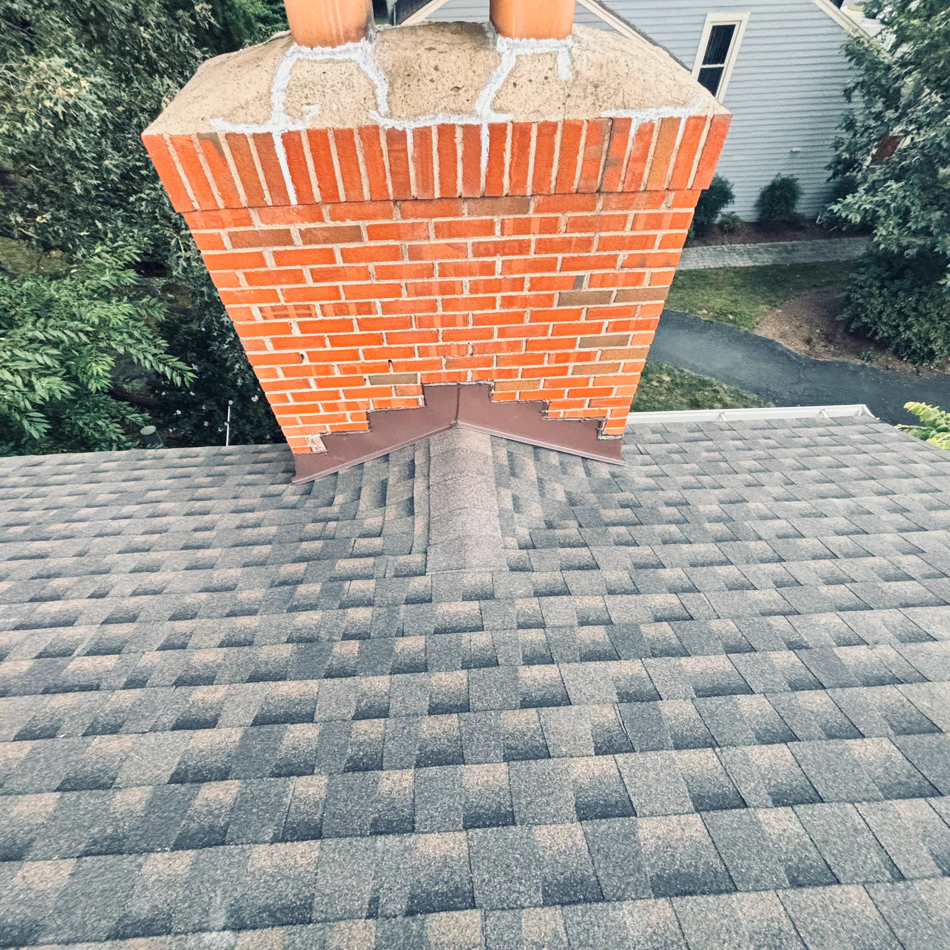 Roof after professional repair and replacement